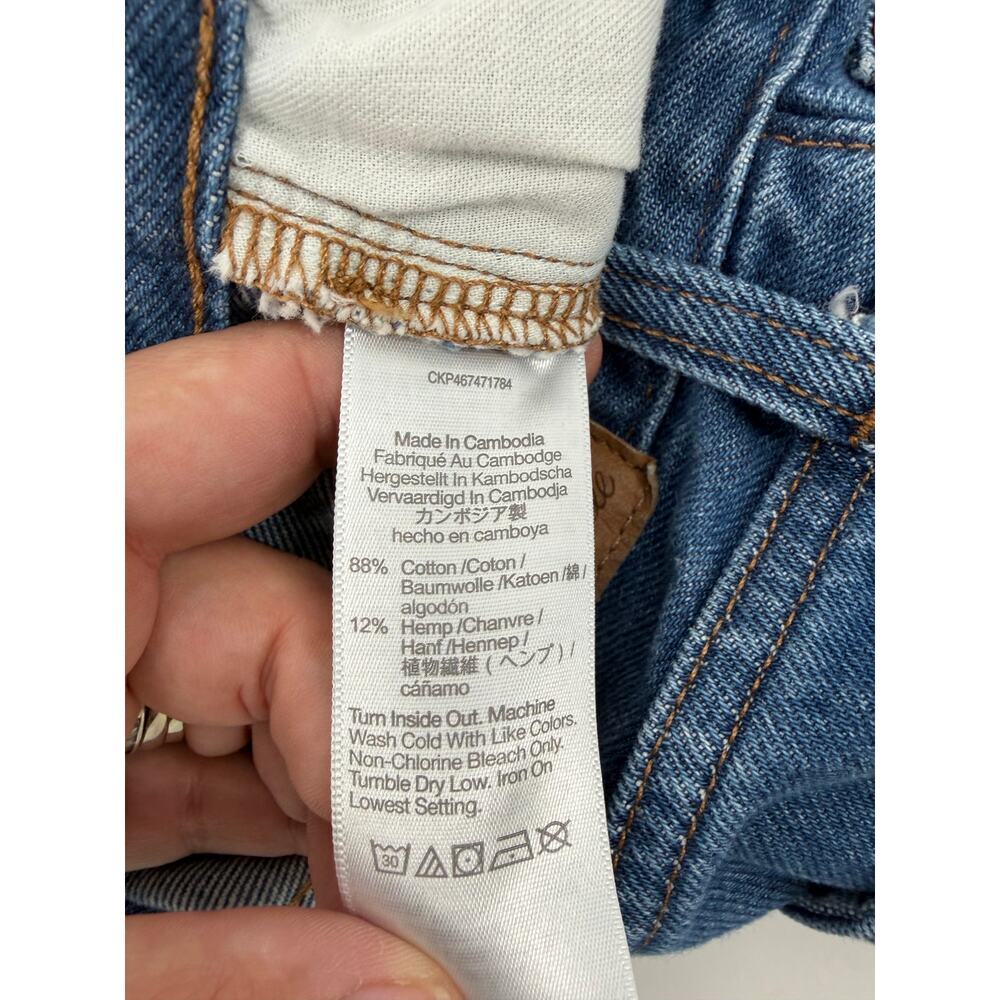 Madewell Baggy Straight Jeans Raw Hem - Picture 9 of 9